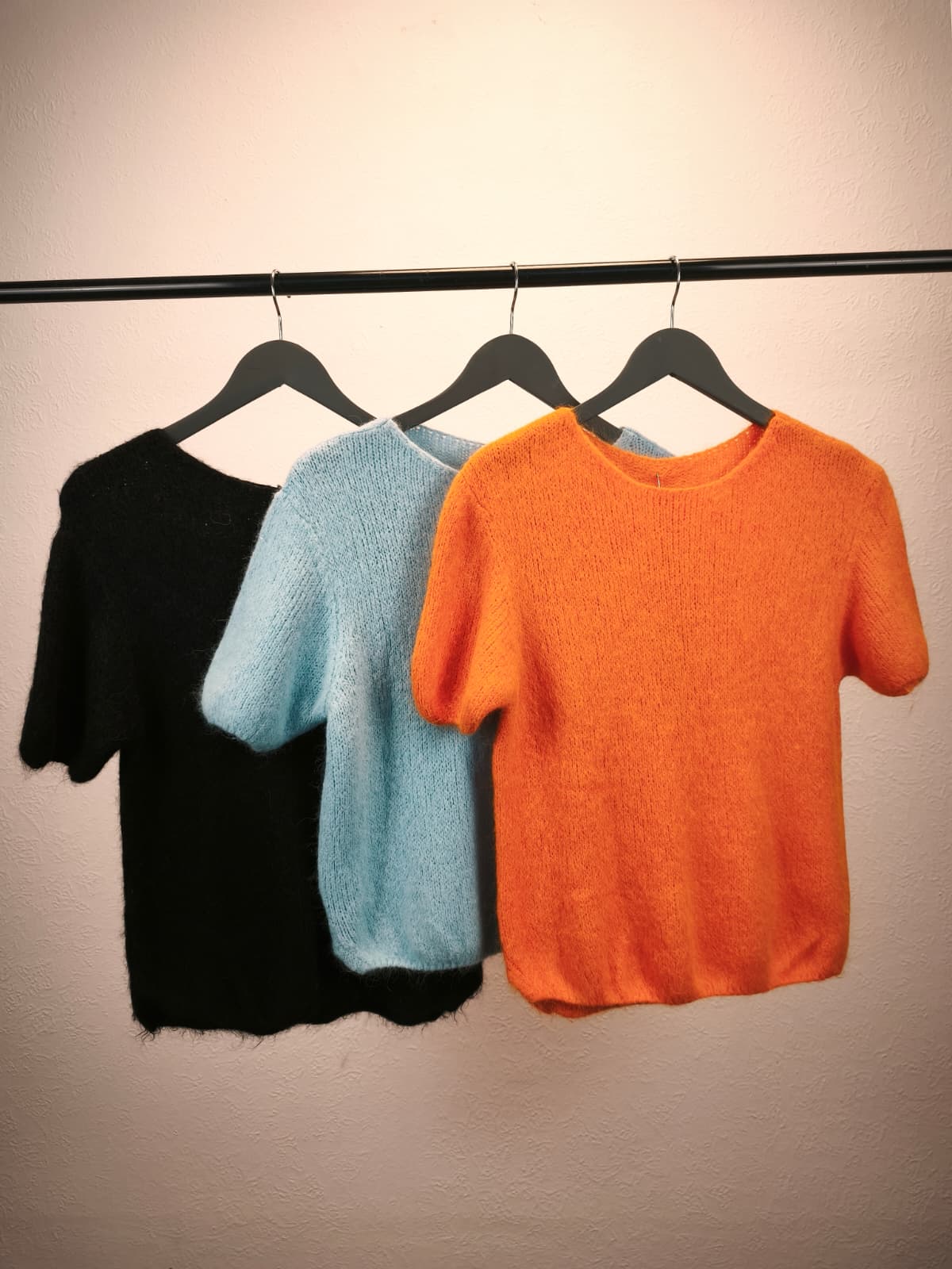 Kuscheliger Kurzarm-Pullover mit Alpaca