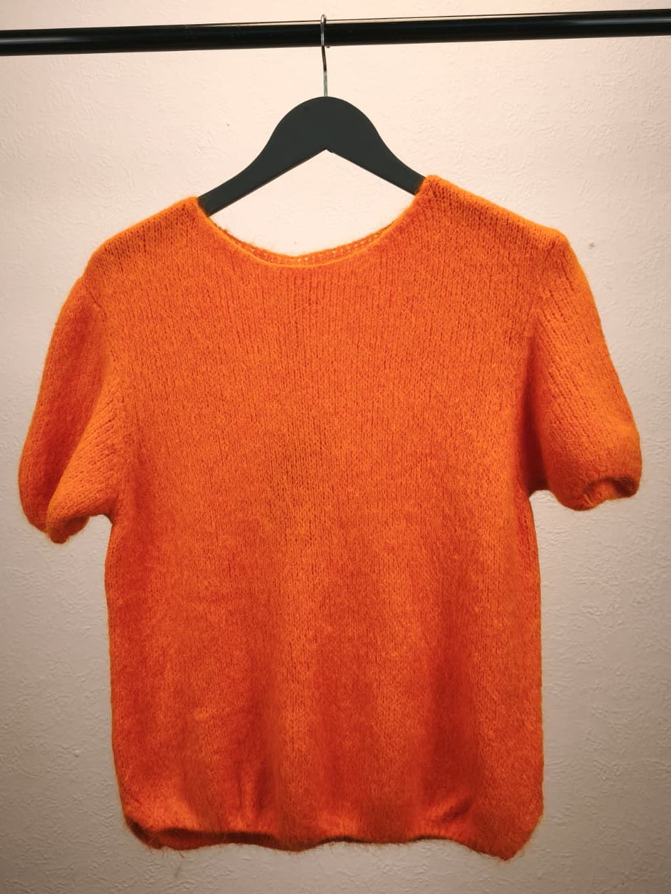 Kuscheliger Kurzarm-Pullover mit Alpaca