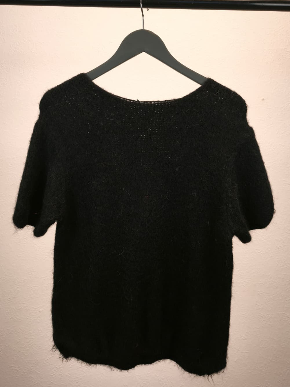 Kuscheliger Kurzarm-Pullover mit Alpaca