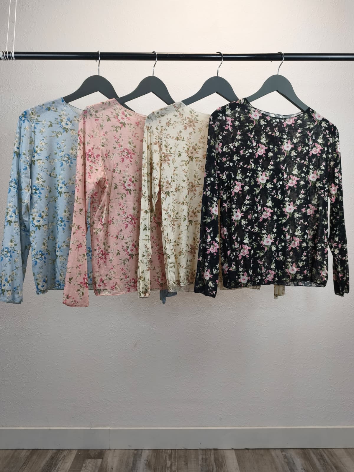 Langarm-Shirt Flowers