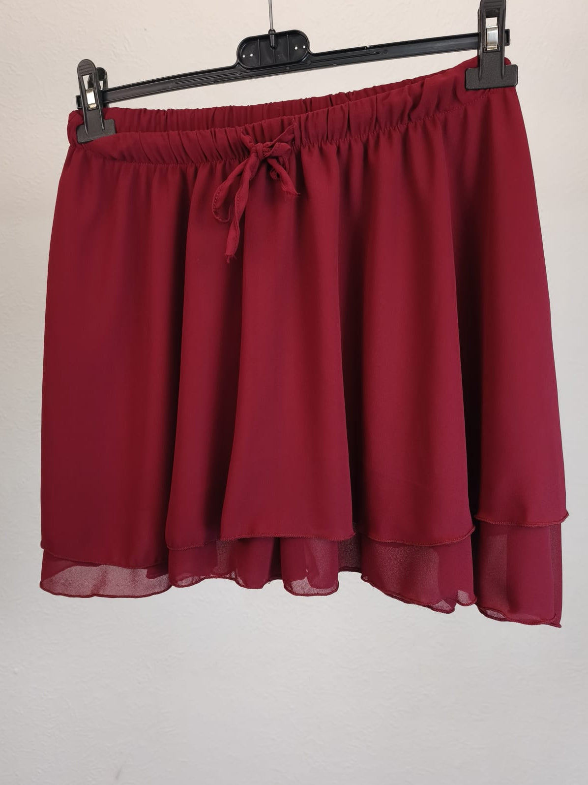 Hosenrock mit Bändchen und elastischem Gummizug kurz