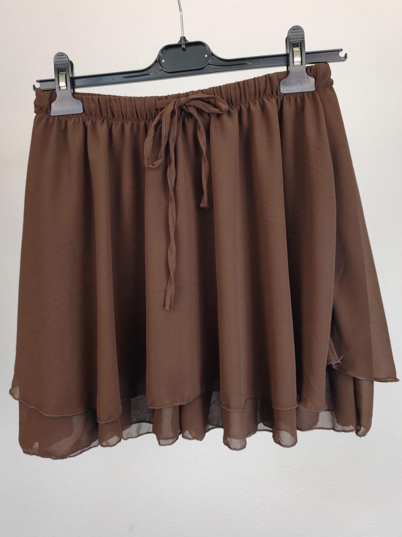 Hosenrock mit Bändchen und elastischem Gummizug kurz